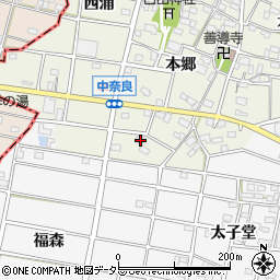 愛知県江南市中奈良町本郷193周辺の地図