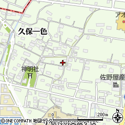 愛知県小牧市久保一色1673周辺の地図