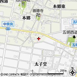愛知県江南市中奈良町本郷232周辺の地図