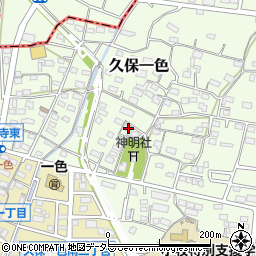 愛知県小牧市久保一色1699周辺の地図