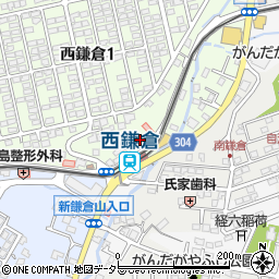 タイムズスズキヤ西鎌倉店駐車場周辺の地図