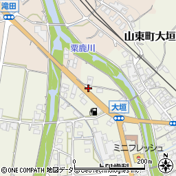 兵庫県朝来市山東町大垣14-10周辺の地図