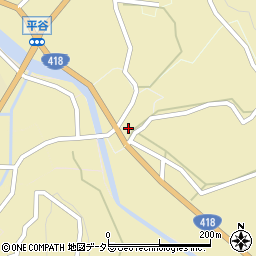 長野県下伊那郡平谷村向町周辺の地図