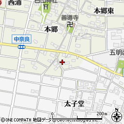 愛知県江南市中奈良町本郷230周辺の地図