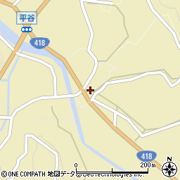 長野県平谷村（下伊那郡）向町周辺の地図