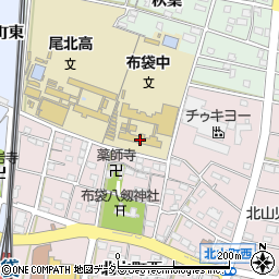 江南市立布袋中学校周辺の地図