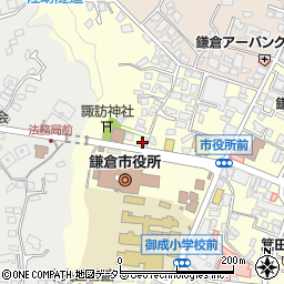 よろづや鎌倉ワイン館周辺の地図