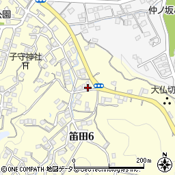 ドミノ・ピザ　鎌倉笛田店周辺の地図