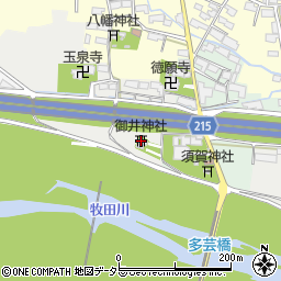 御井神社周辺の地図