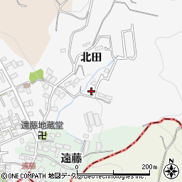神奈川県足柄上郡中井町北田周辺の地図