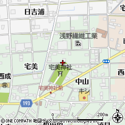 愛知県一宮市西大海道東光寺88周辺の地図