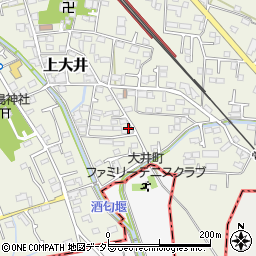 神奈川県足柄上郡大井町上大井周辺の地図