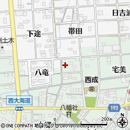 愛知県一宮市西大海道北裏49周辺の地図