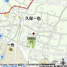 愛知県小牧市久保一色1682周辺の地図