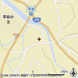 長野県下伊那郡平谷村中町周辺の地図