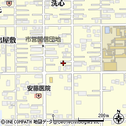 愛知県一宮市開明出屋敷61周辺の地図