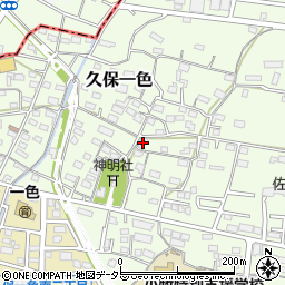 愛知県小牧市久保一色1669周辺の地図