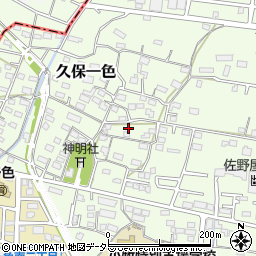 愛知県小牧市久保一色1671周辺の地図
