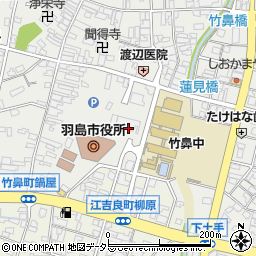 羽島市役所　市民相談室周辺の地図