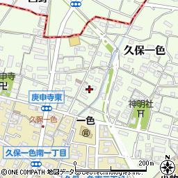 愛知県小牧市久保一色2868周辺の地図