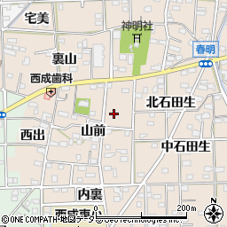 愛知県一宮市春明山前71-1周辺の地図