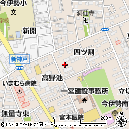 愛知県一宮市今伊勢町本神戸四ツ割4周辺の地図