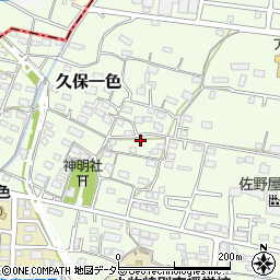 愛知県小牧市久保一色1672周辺の地図