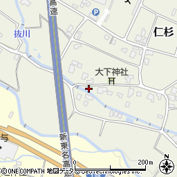 静岡県御殿場市仁杉168周辺の地図