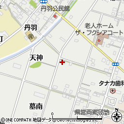 愛知県一宮市丹羽天神周辺の地図