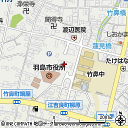 羽島市役所農業委員会　事務局周辺の地図