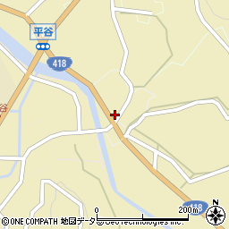 長野県下伊那郡平谷村978周辺の地図