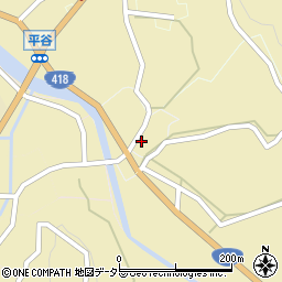長野県下伊那郡平谷村961周辺の地図