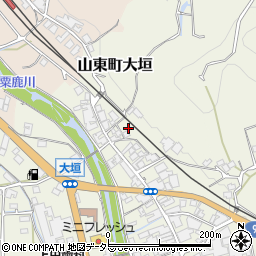 兵庫県朝来市山東町大垣485-1周辺の地図