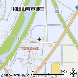兵庫県朝来市和田山町市御堂267周辺の地図