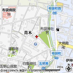 愛知県江南市五明町青木157周辺の地図