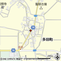 京都府綾部市多田町前路周辺の地図