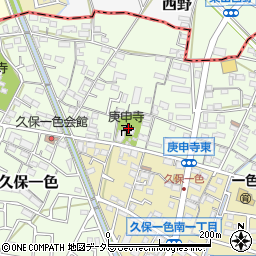 庚申寺周辺の地図