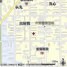 愛知県一宮市開明出屋敷37周辺の地図