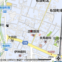 愛知県江南市布袋町（中）周辺の地図