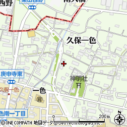 愛知県小牧市久保一色1689周辺の地図