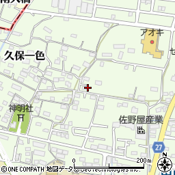 愛知県小牧市久保一色1343周辺の地図