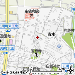 愛知県江南市五明町青木252周辺の地図