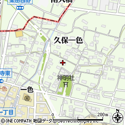 愛知県小牧市久保一色1683周辺の地図