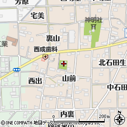 愛知県一宮市春明山前38-1周辺の地図