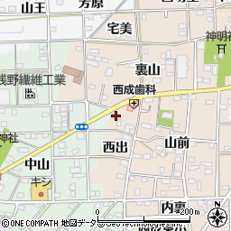 愛知県一宮市春明西出30周辺の地図