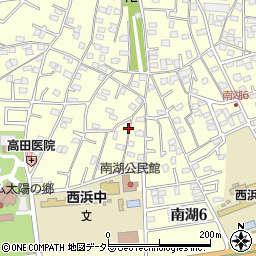神奈川県茅ヶ崎市南湖6丁目周辺の地図