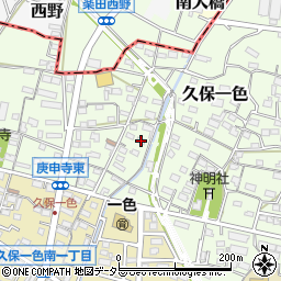 愛知県小牧市久保一色2895周辺の地図