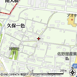 愛知県小牧市久保一色1661周辺の地図
