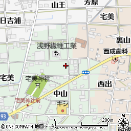 愛知県一宮市西大海道東光寺100周辺の地図