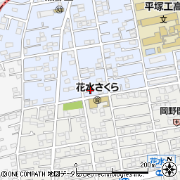 神奈川県平塚市黒部丘22-19周辺の地図